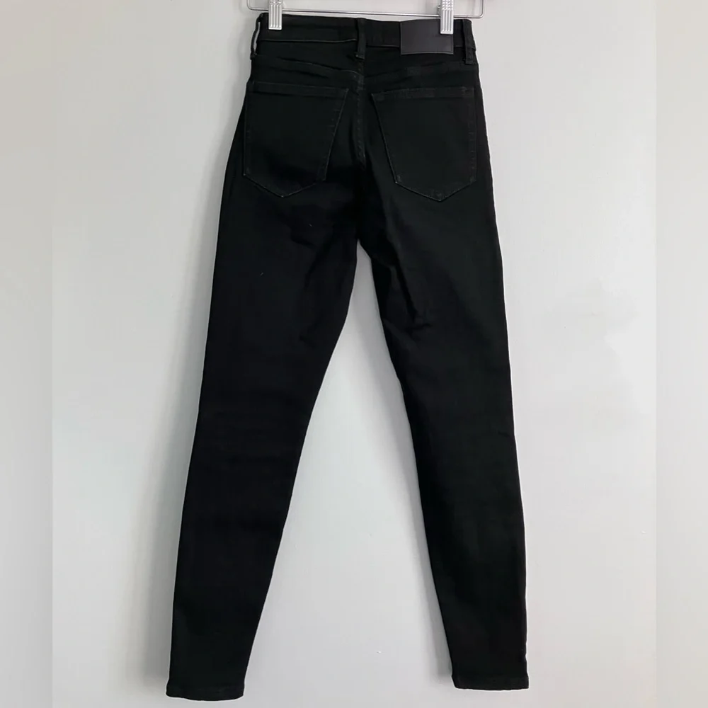 EVERLANE Curvy High-Rise Black Crop Skinny Jeans Size 23 - Picture 5 of 12